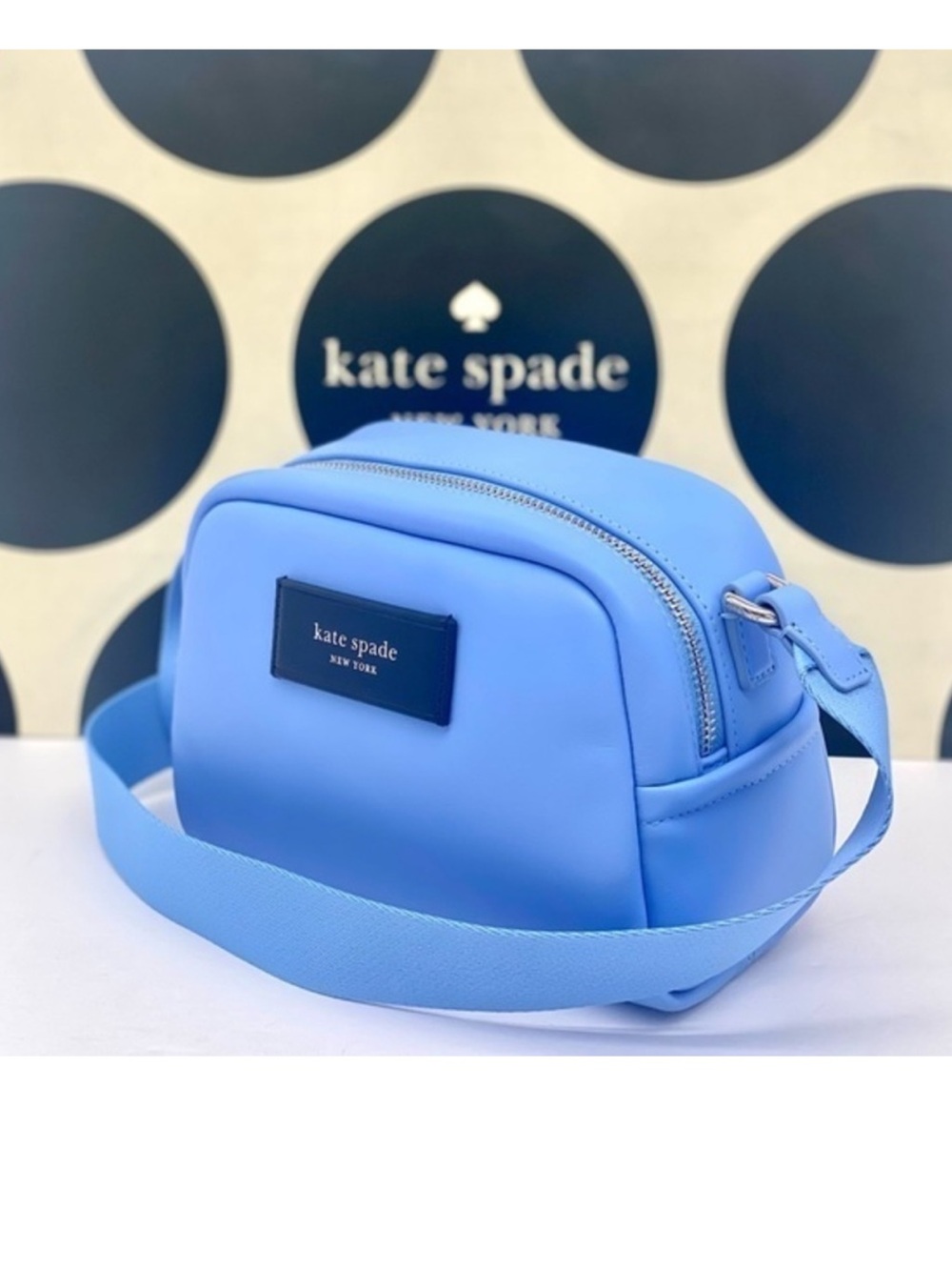 Kate Spade Blue Puffed Small Crossbody